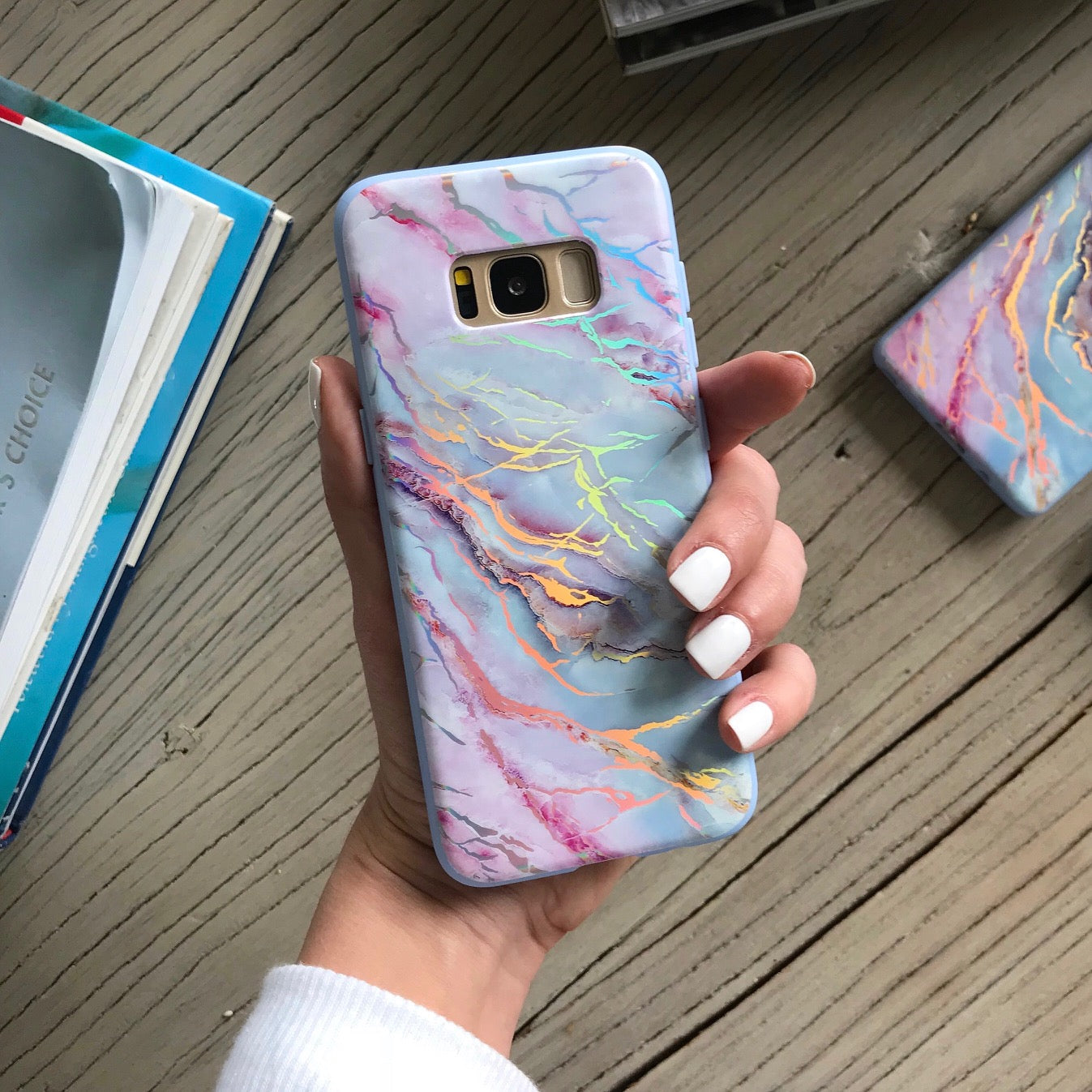 Holo Moonstone Marble Samsung Galaxy Case