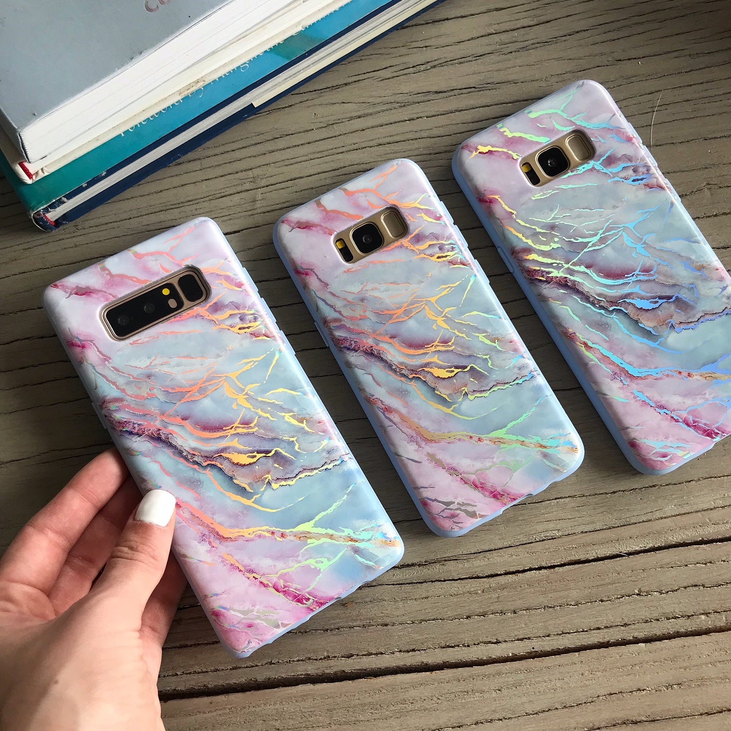 Holo Moonstone Marble Samsung Galaxy Case
