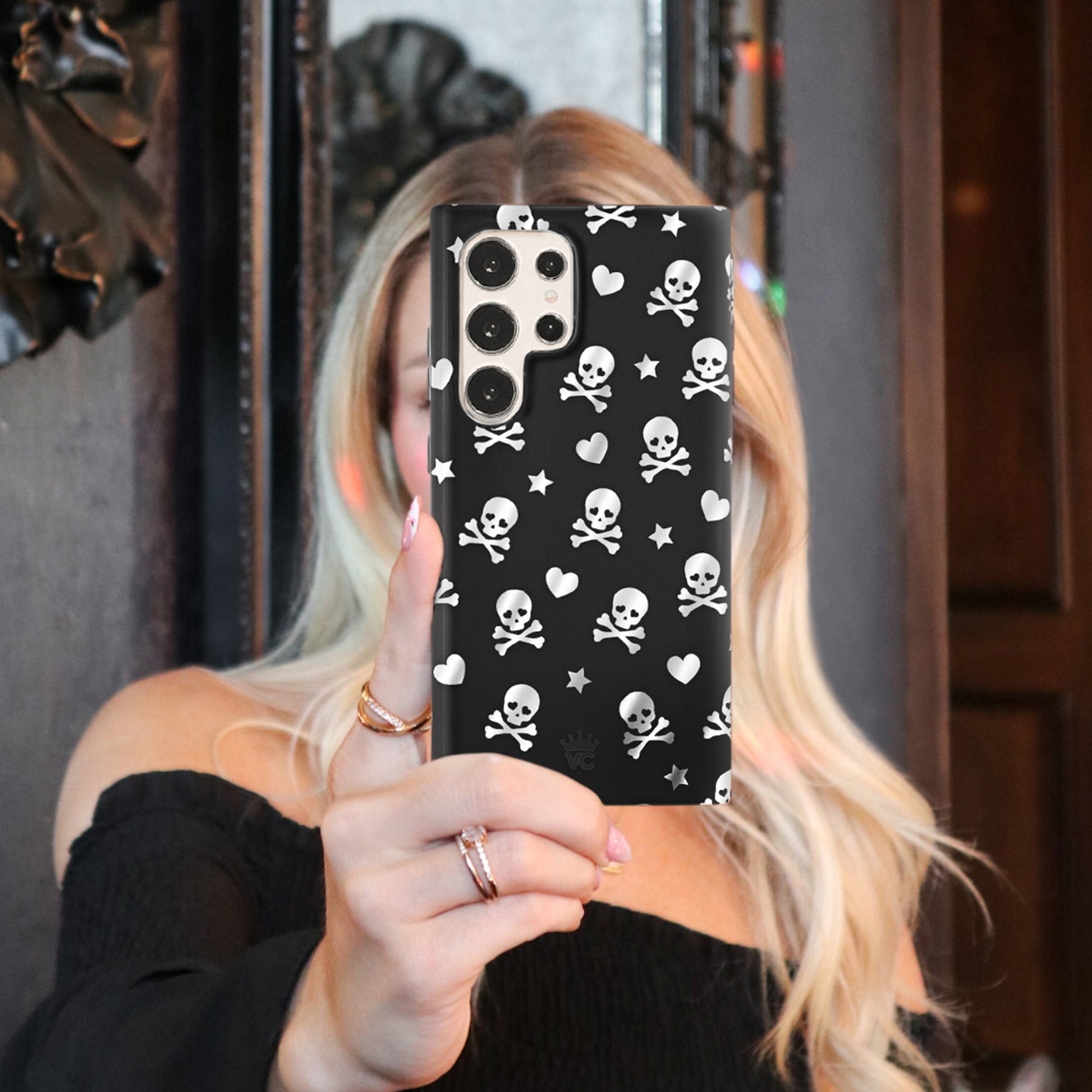 Chrome Skulls Samsung Case