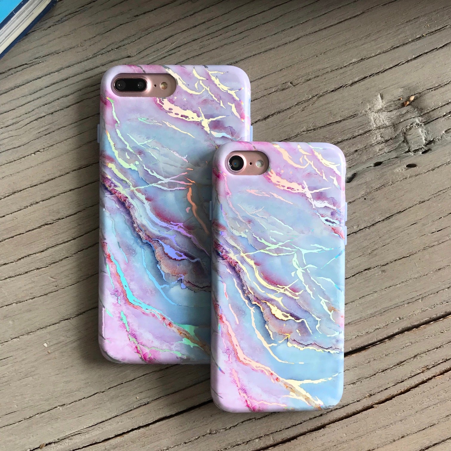 Holo Moonstone Marble iPhone Case