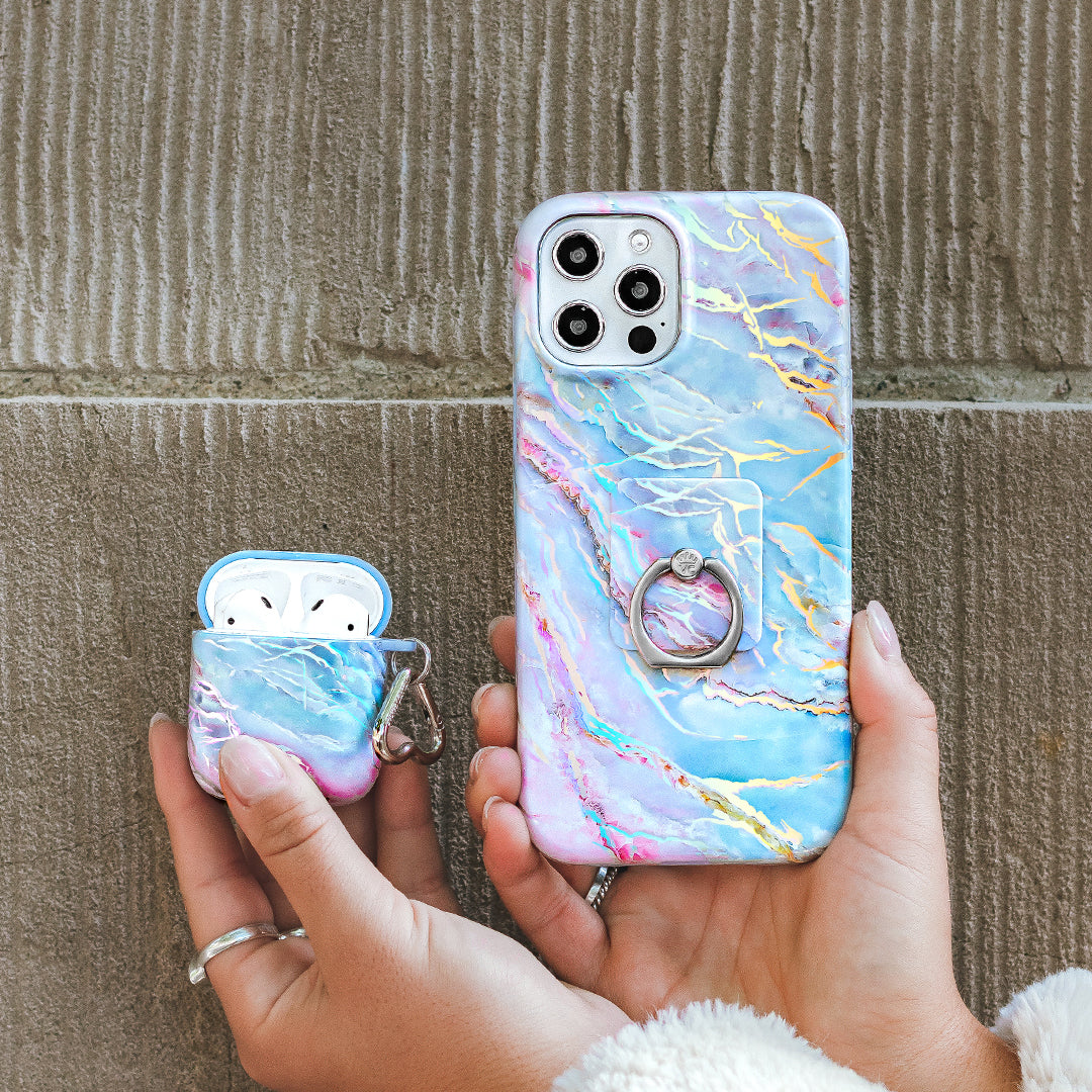 Holo Moonstone Marble iPhone Case