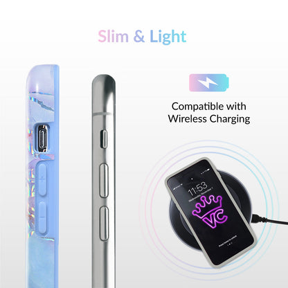 Holo Moonstone Marble iPhone Case
