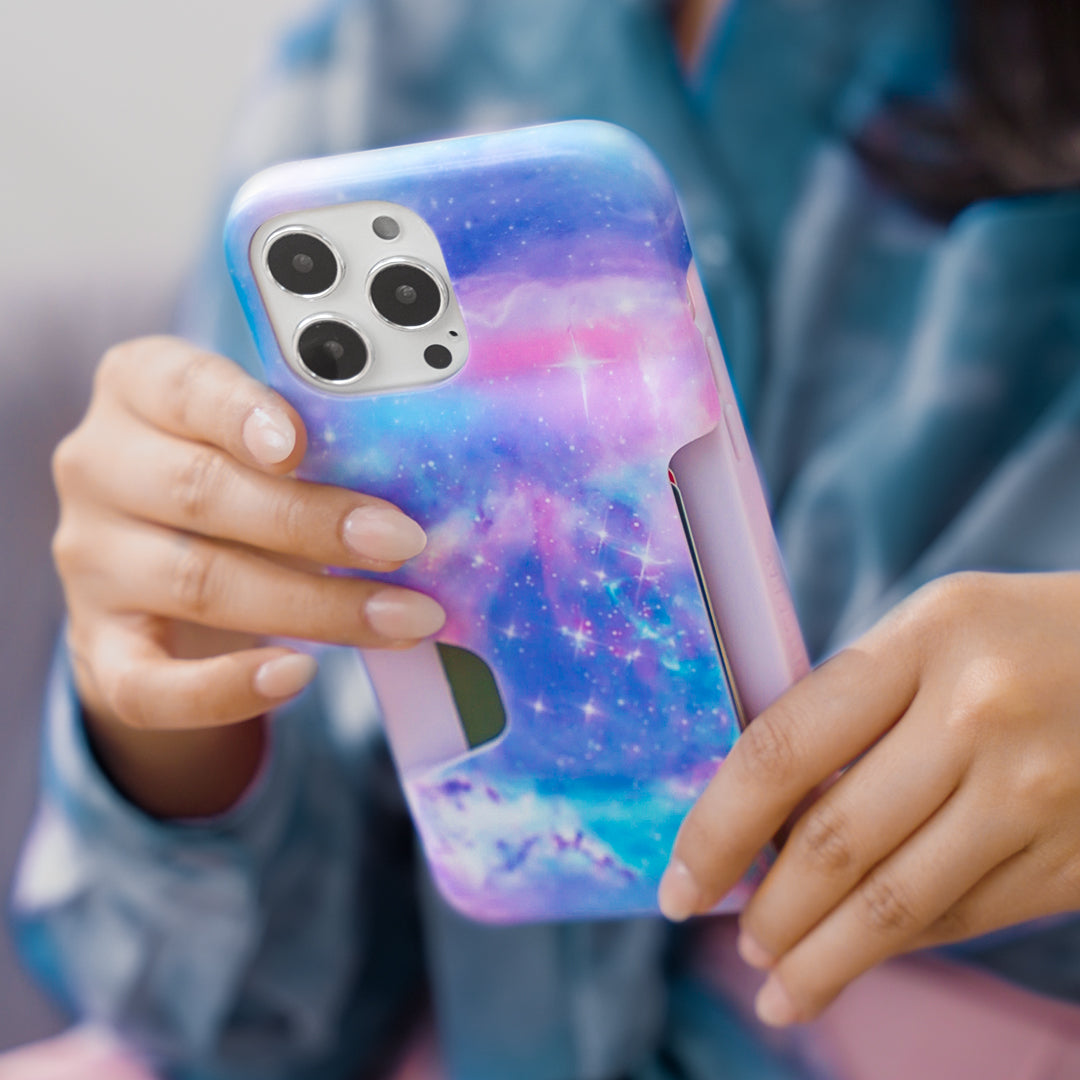 Pastel Galaxy iPhone Wallet Case