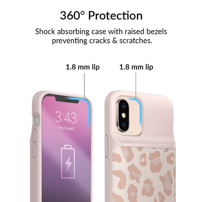 Blush Leopard iPhone Charging Case