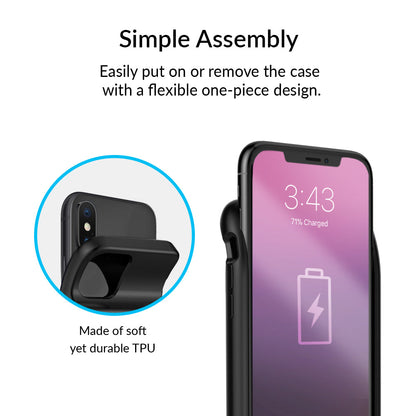 Black iPhone Charging Case