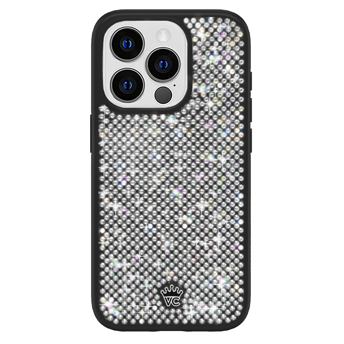 Black Caviar Crystals iPhone Case