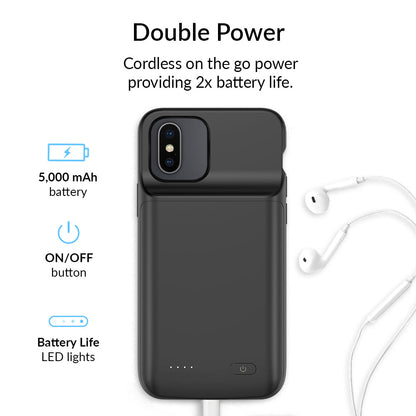 Black iPhone Charging Case