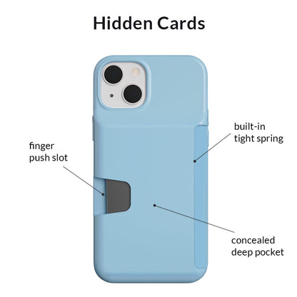 Light Blue iPhone Wallet Case
