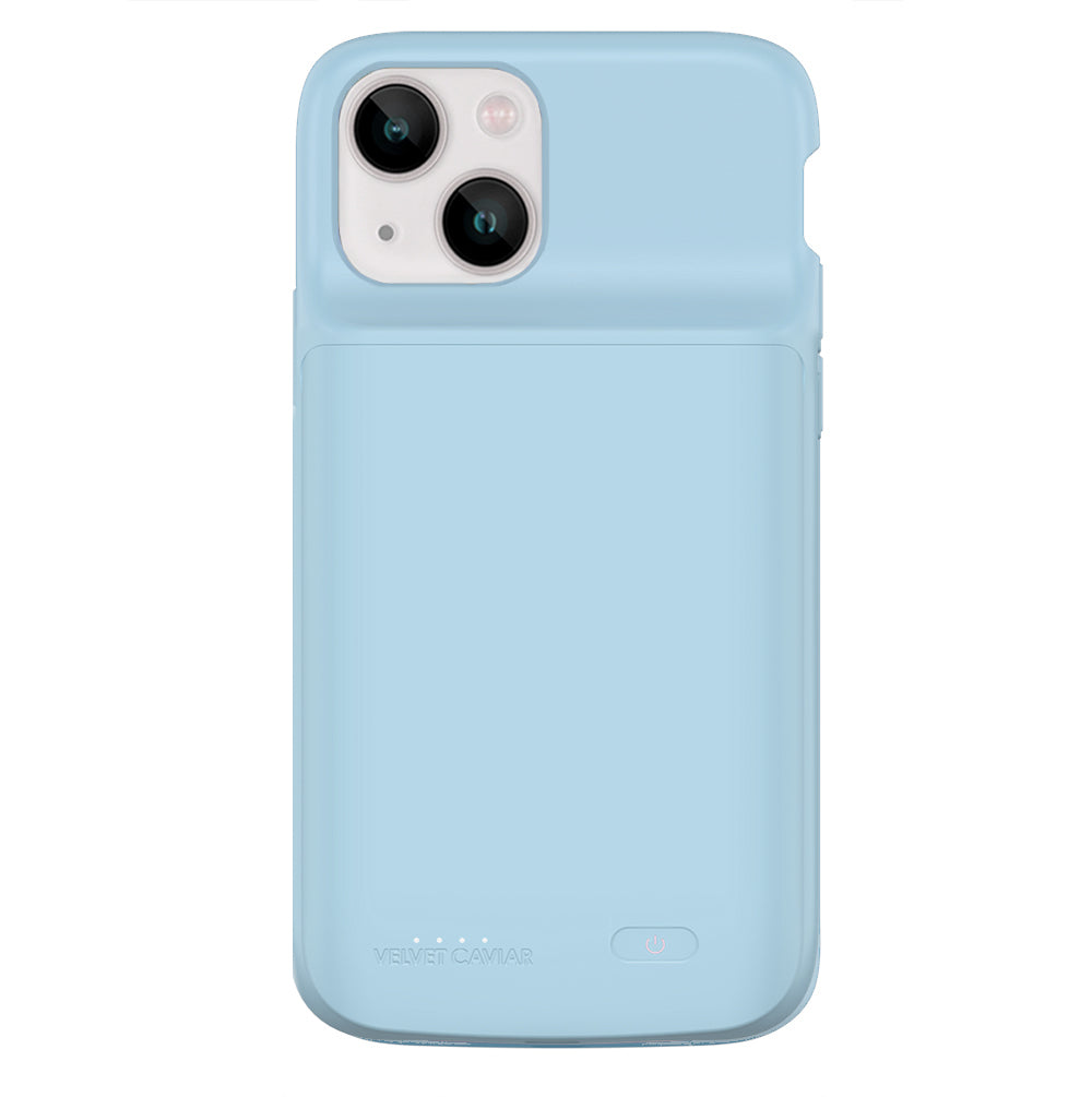 Light Blue iPhone Charging Case