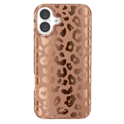 Bronze Chrome Leopard iPhone Case