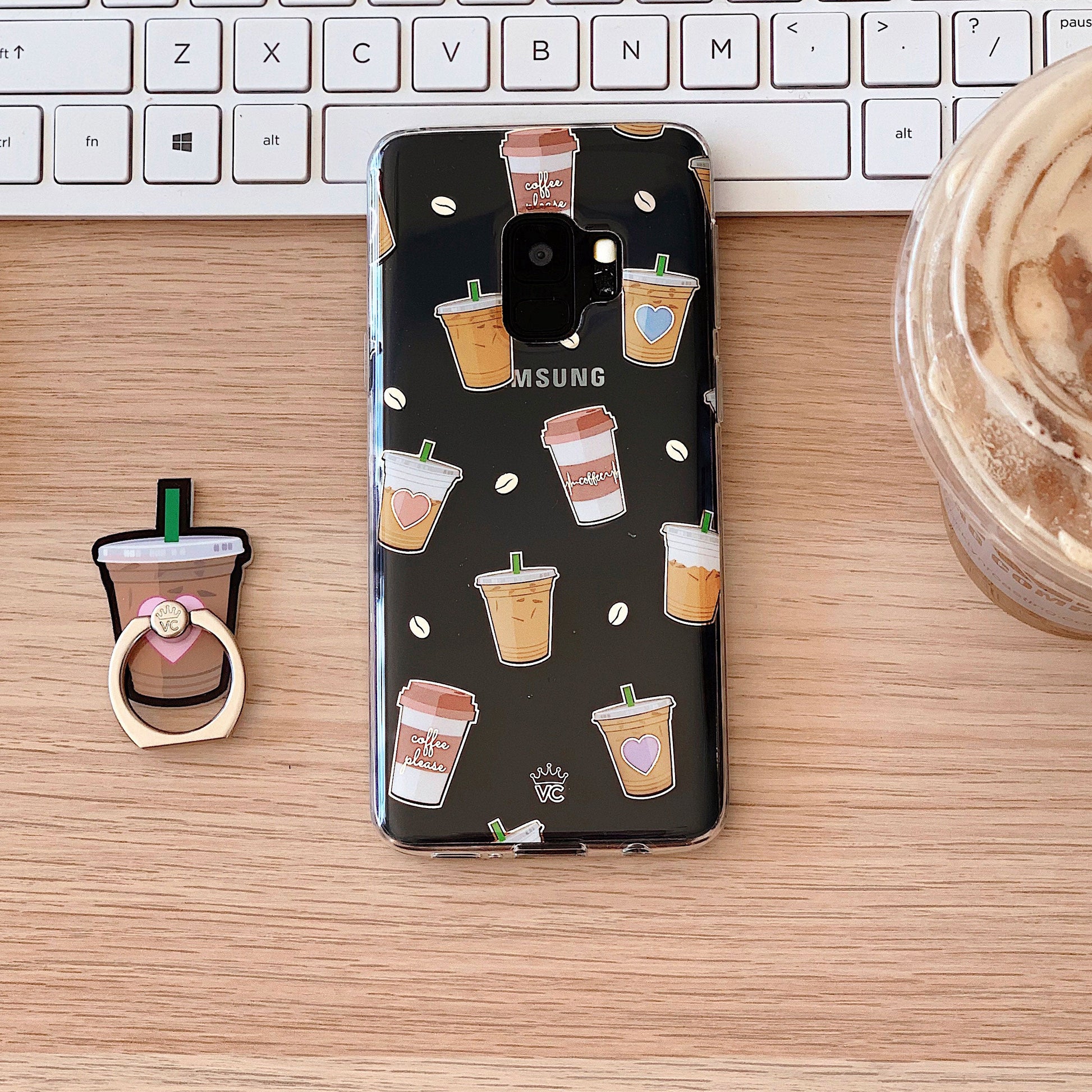 Coffee First Clear Samsung Galaxy Case