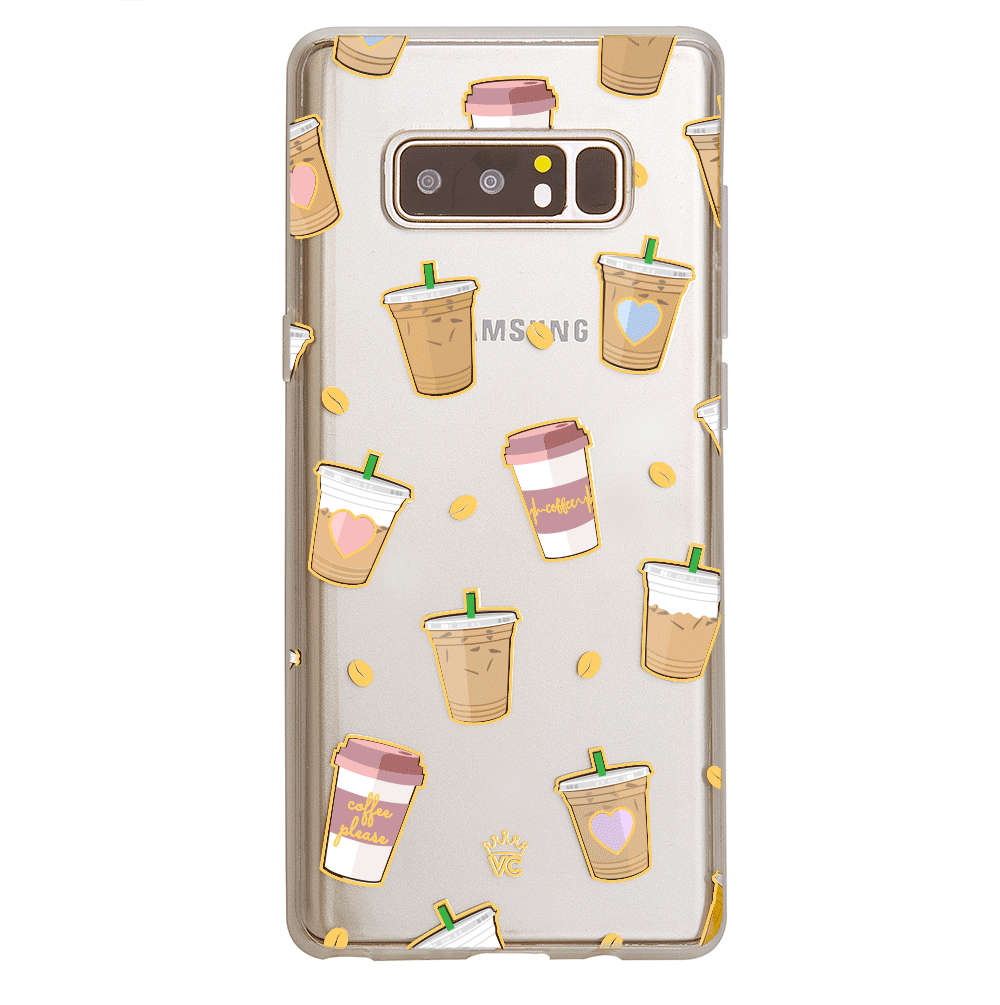 Coffee First Clear Samsung Galaxy Case