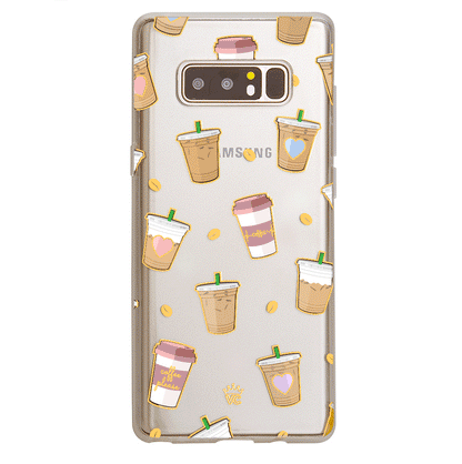Coffee First Clear Samsung Galaxy Case