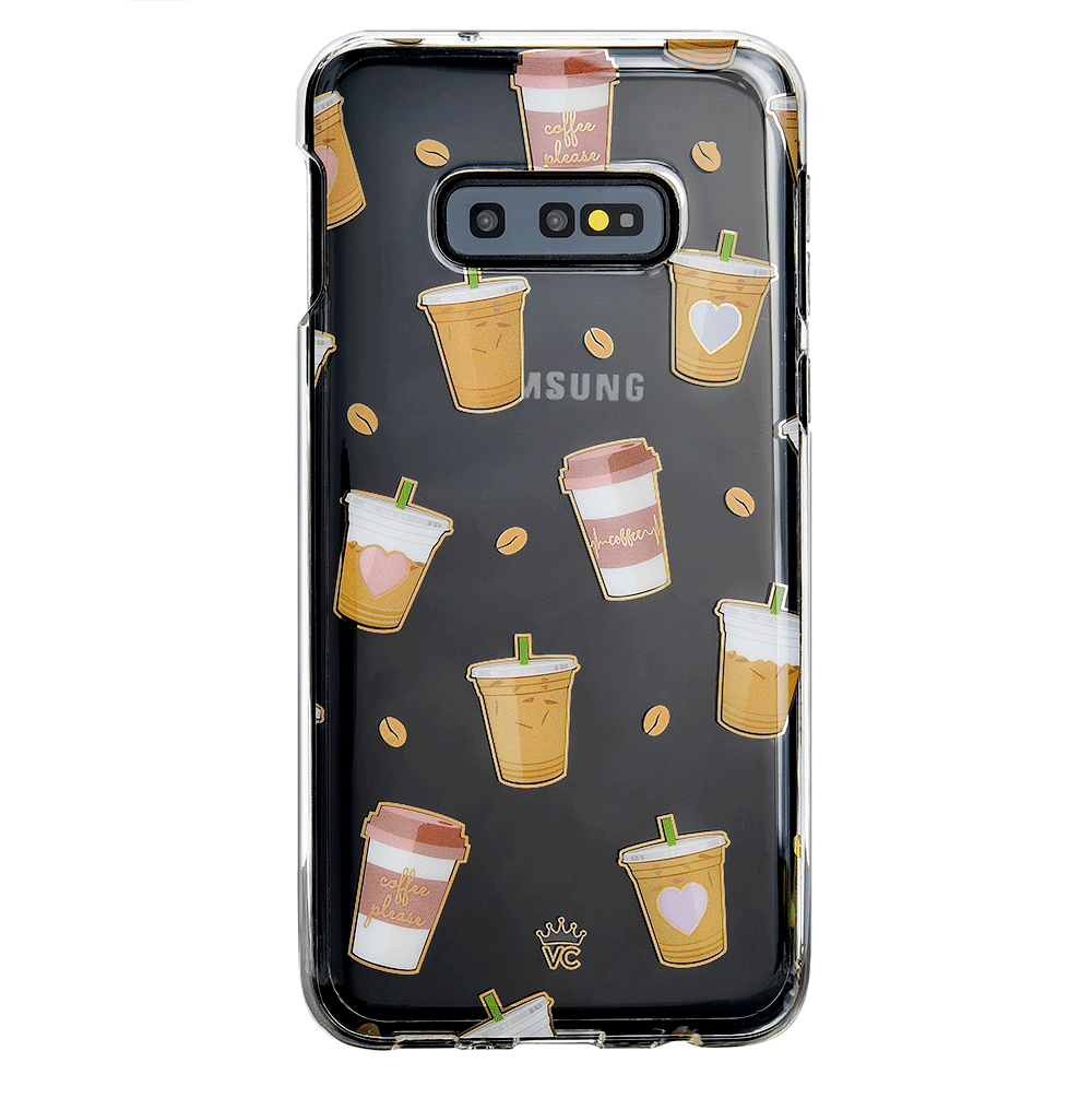 Coffee First Clear Samsung Galaxy Case
