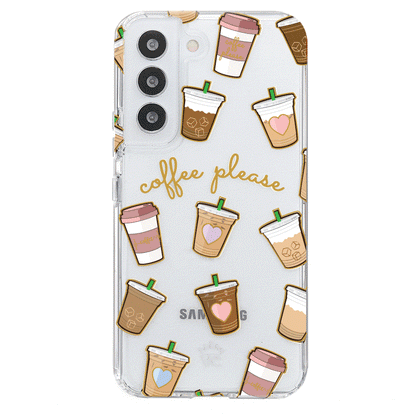 Coffee First Clear Samsung Galaxy Case
