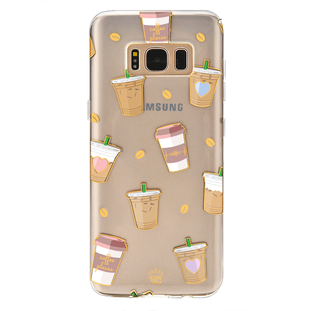 Coffee First Clear Samsung Galaxy Case