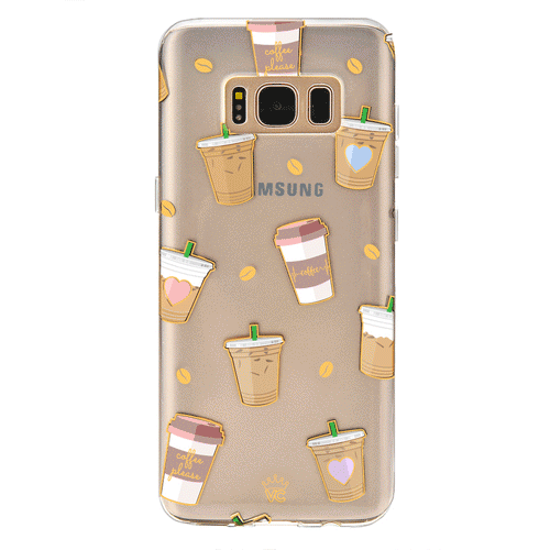 Coffee First Clear Samsung Galaxy Case