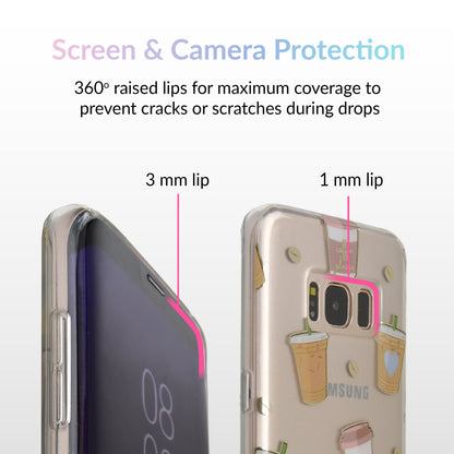 Coffee First Clear Samsung Galaxy Case