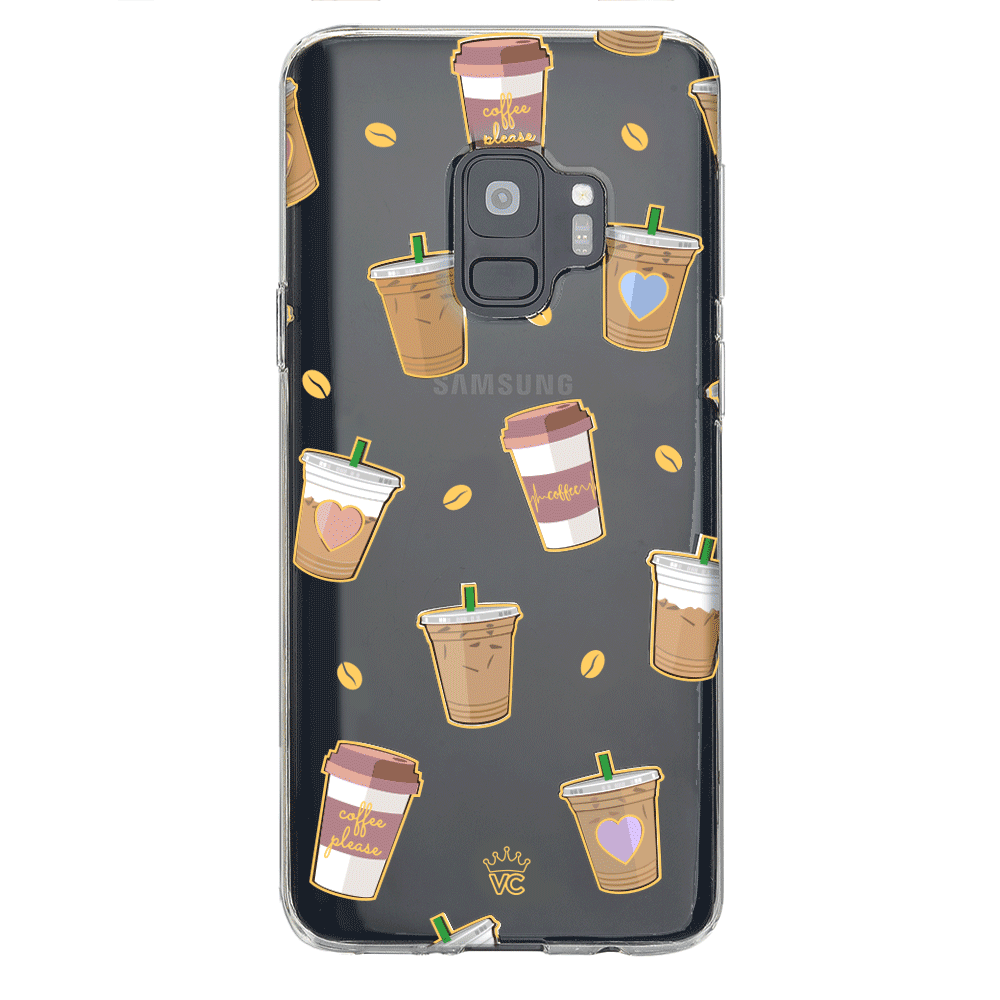Coffee First Clear Samsung Galaxy Case