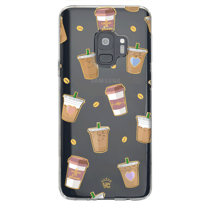 Coffee First Clear Samsung Galaxy Case
