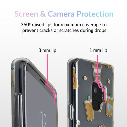 Coffee First Clear Samsung Galaxy Case
