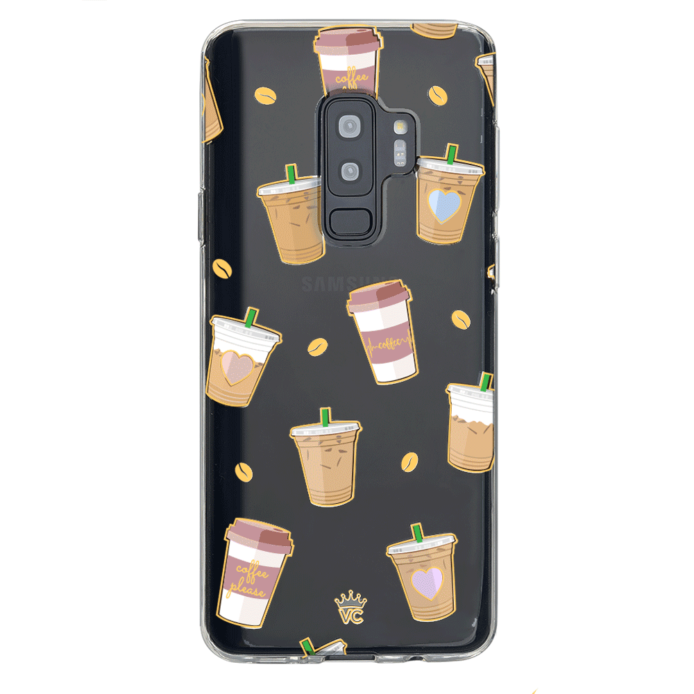 Coffee First Clear Samsung Galaxy Case