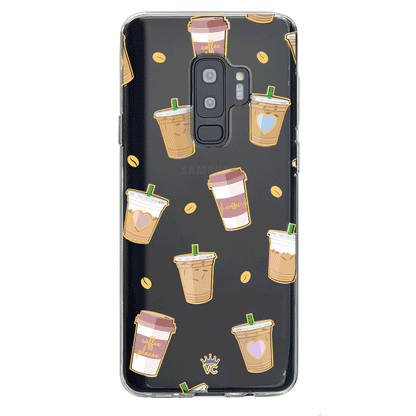 Coffee First Clear Samsung Galaxy Case