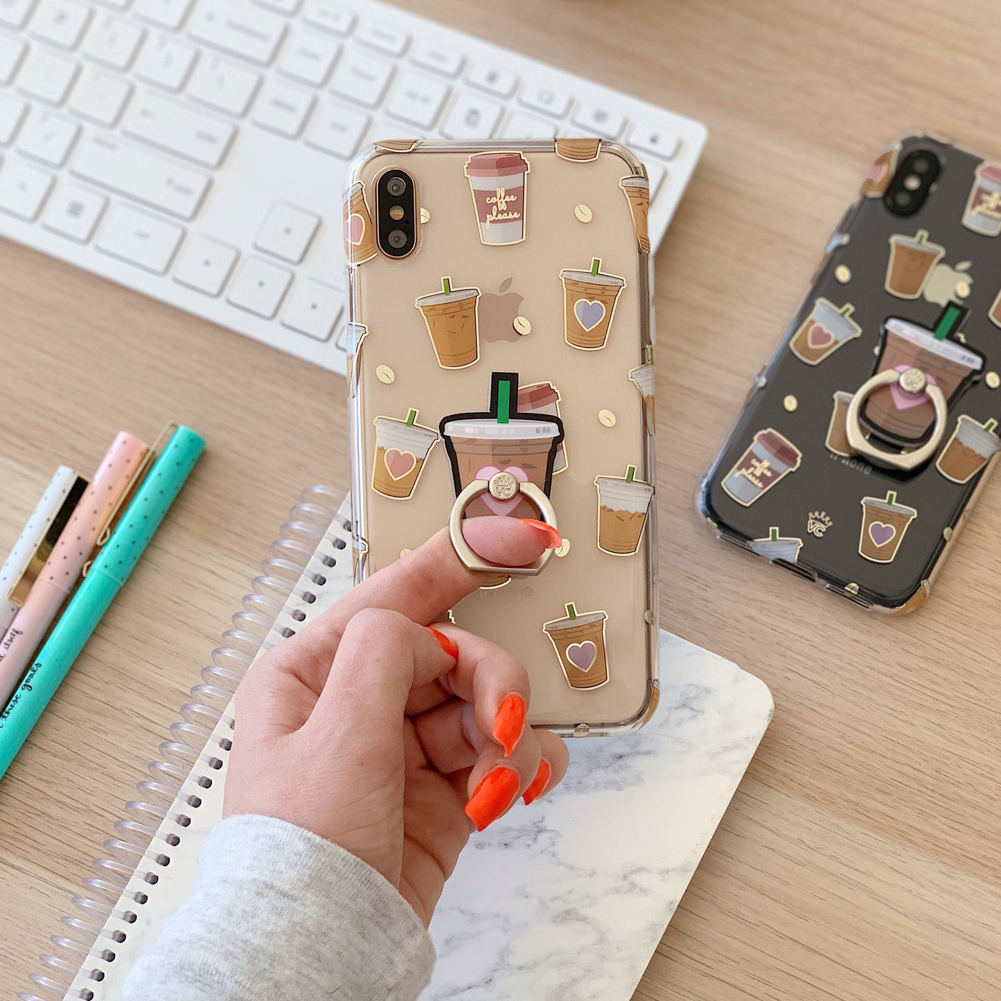 Coffee First iPhone Case