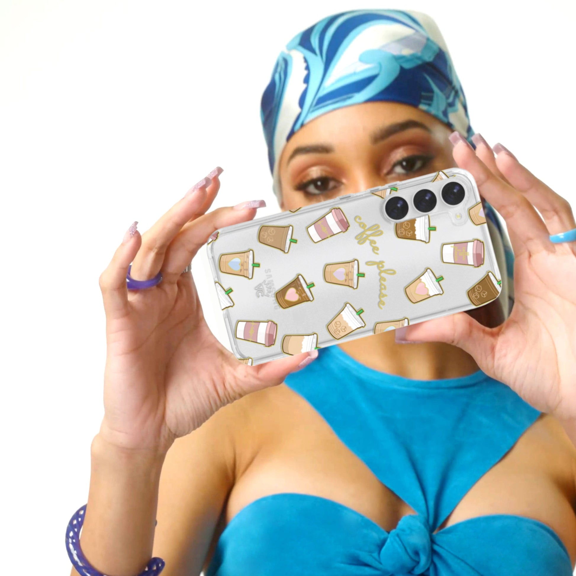 Coffee First Clear Samsung Galaxy Case
