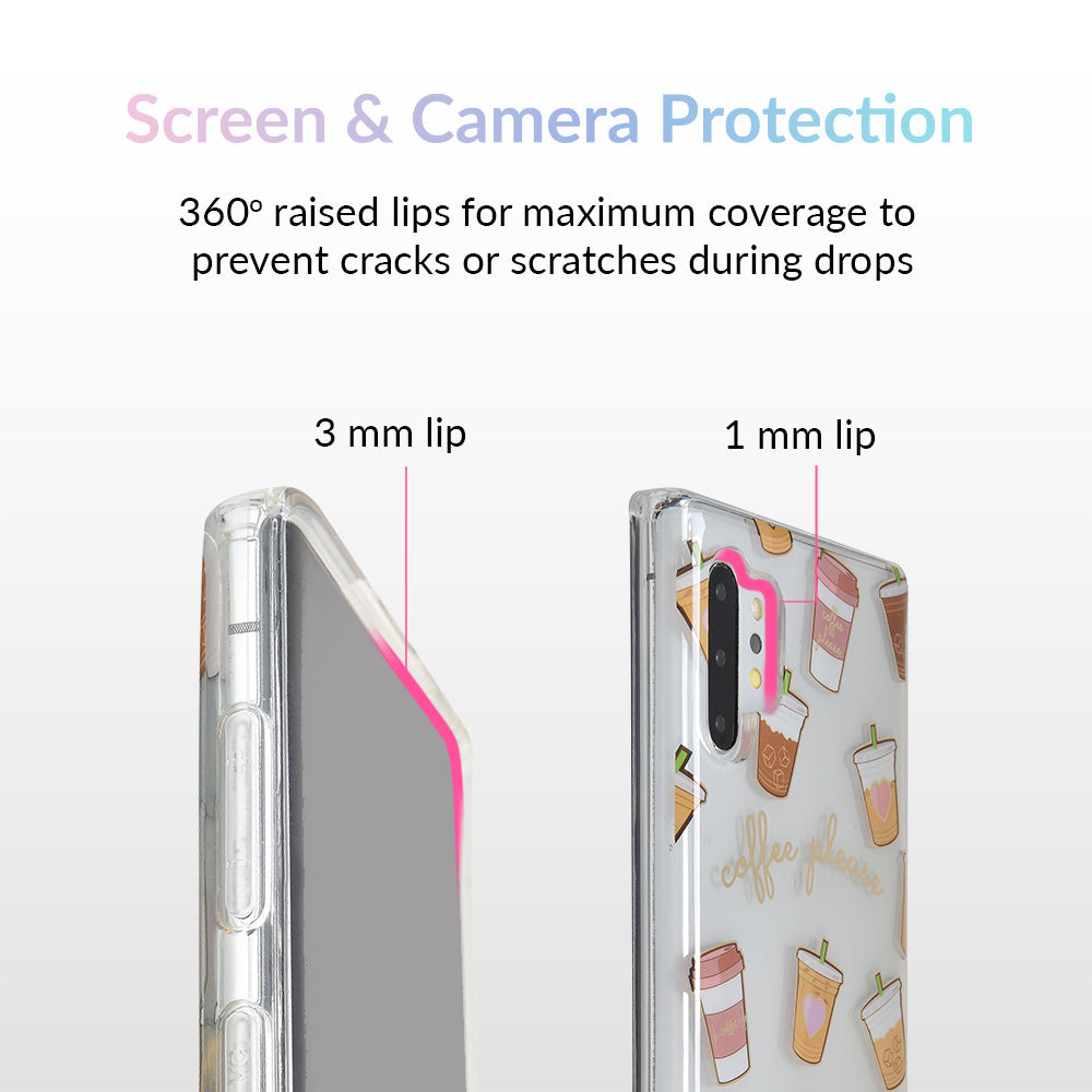 Coffee First Clear Samsung Galaxy Case