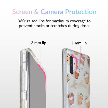 Coffee First Clear Samsung Galaxy Case
