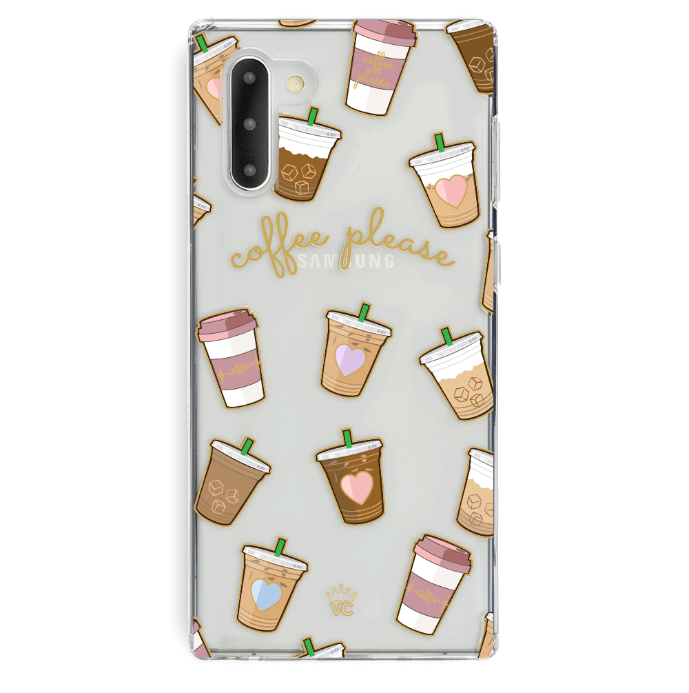 Coffee First Clear Samsung Galaxy Case