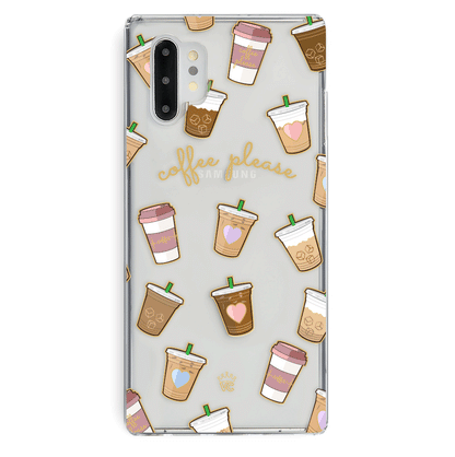Coffee First Clear Samsung Galaxy Case