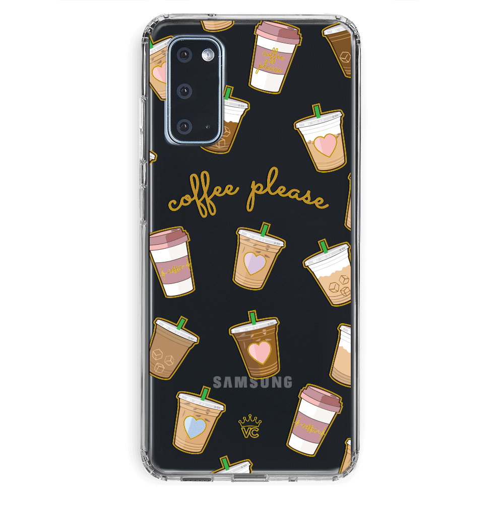 Coffee First Clear Samsung Galaxy Case
