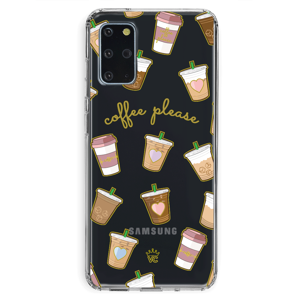 Coffee First Clear Samsung Galaxy Case