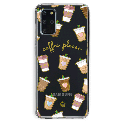 Coffee First Clear Samsung Galaxy Case