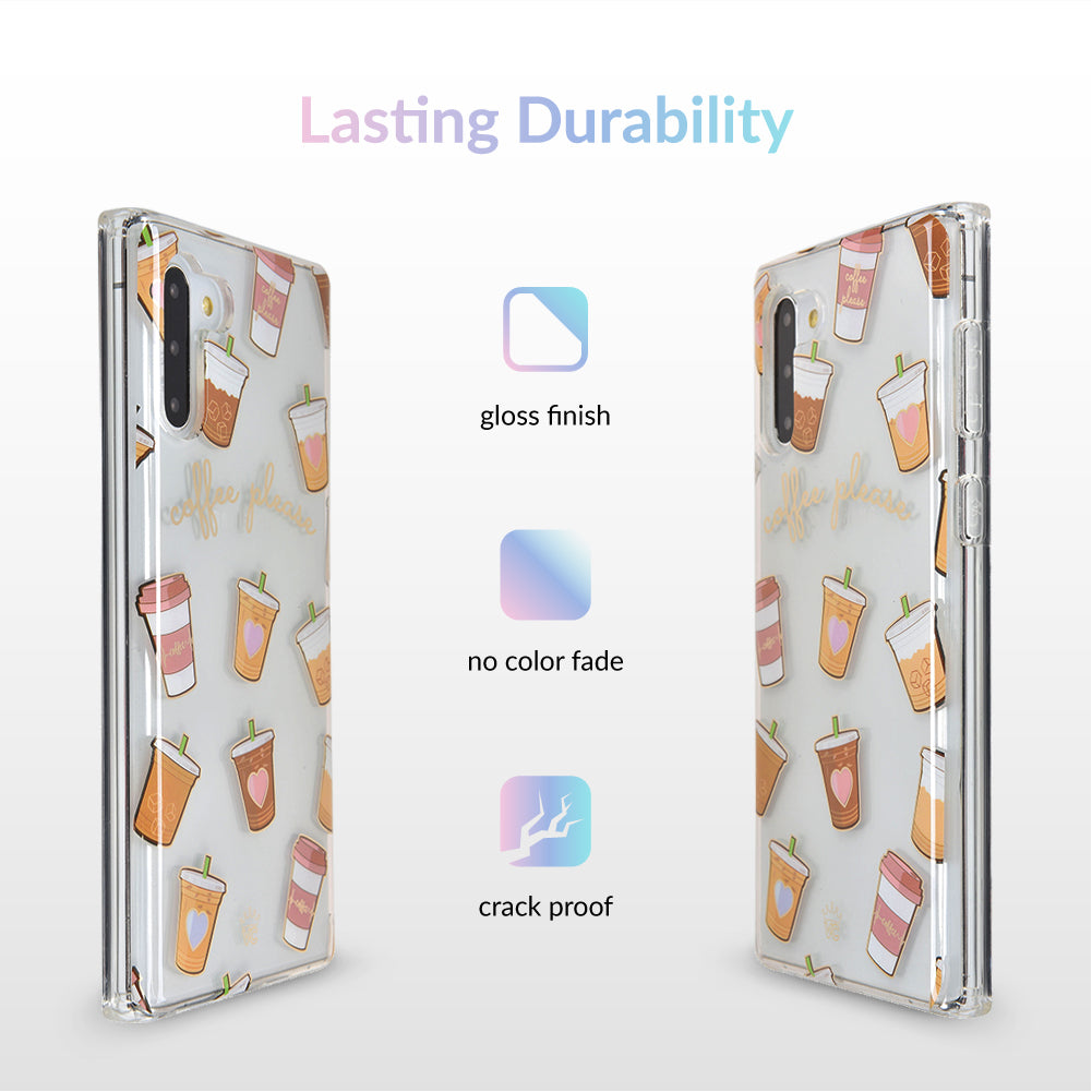Coffee First Clear Samsung Galaxy Case