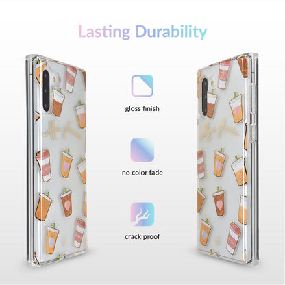 Coffee First Clear Samsung Galaxy Case
