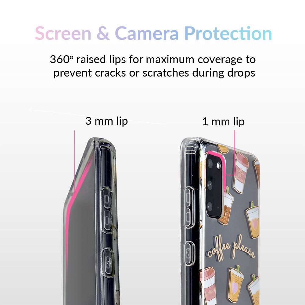 Coffee First Clear Samsung Galaxy Case