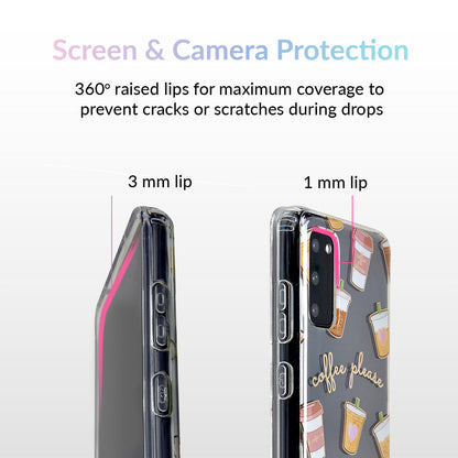 Coffee First Clear Samsung Galaxy Case
