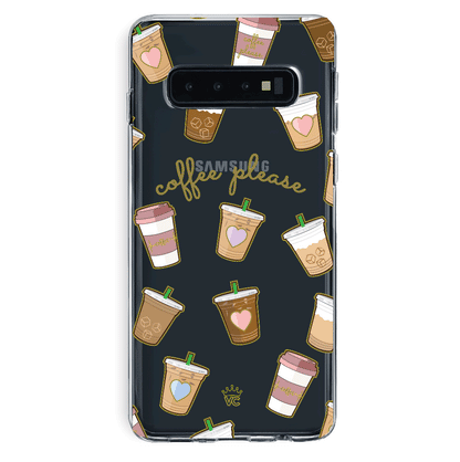Coffee First Clear Samsung Galaxy Case
