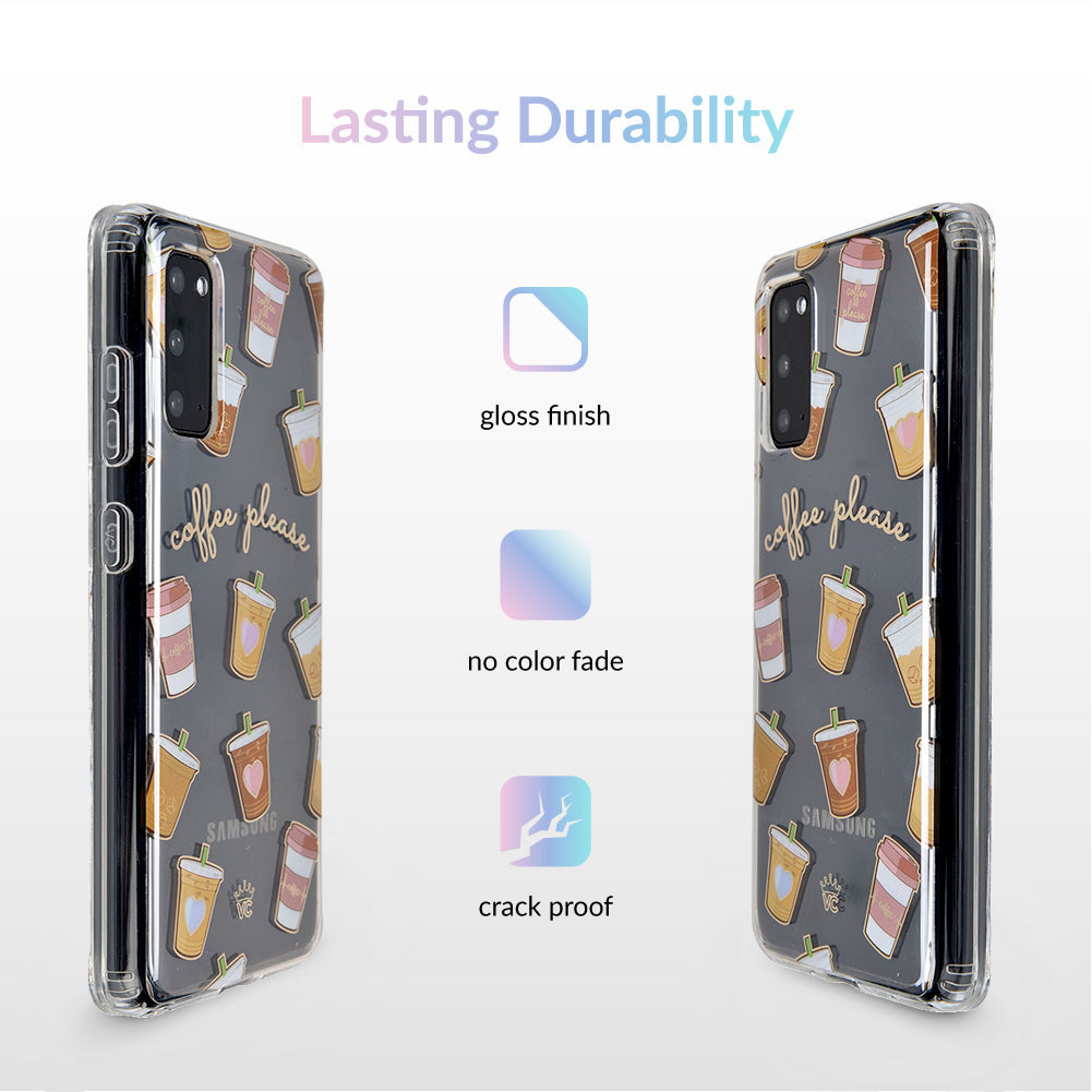 Coffee First Clear Samsung Galaxy Case