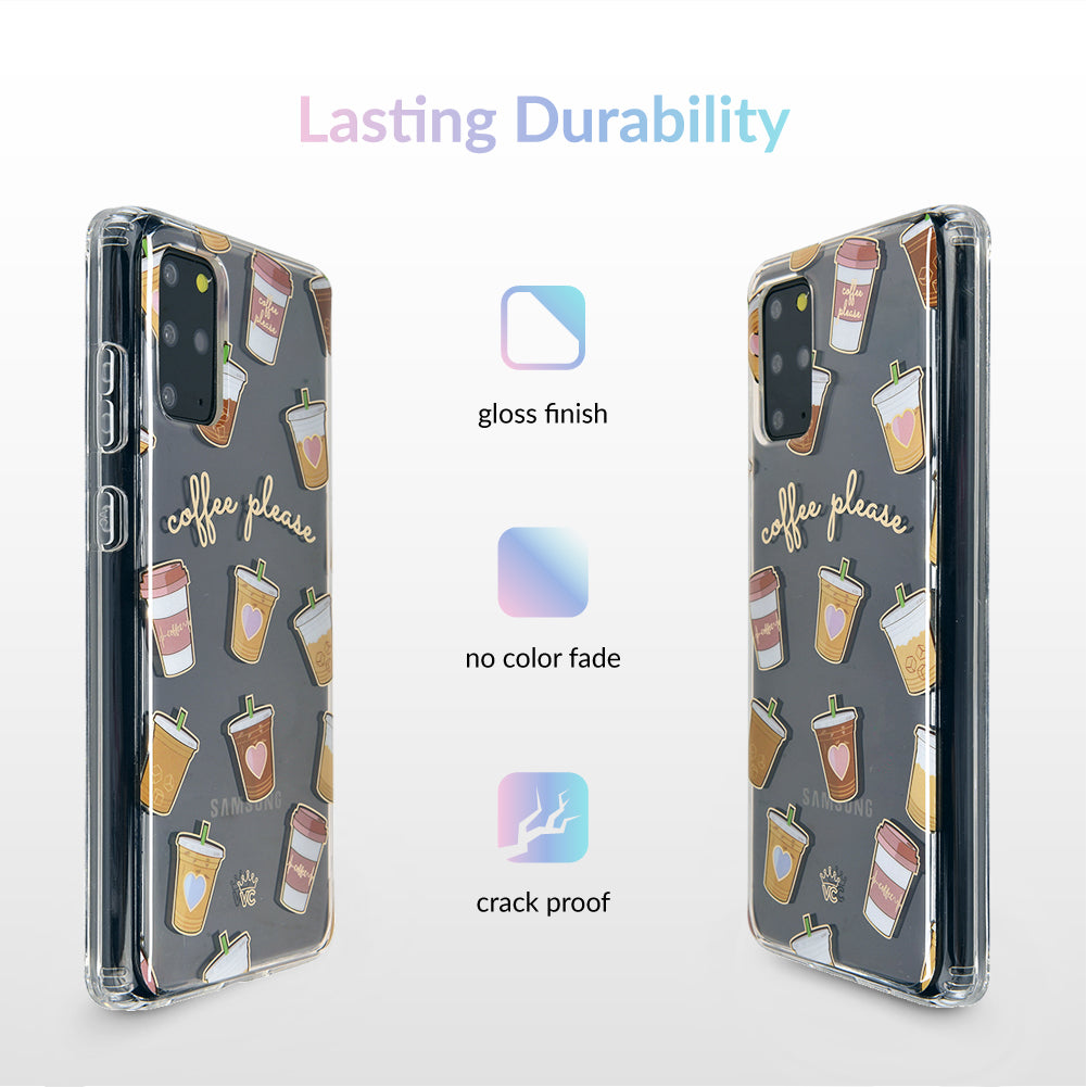Coffee First Clear Samsung Galaxy Case