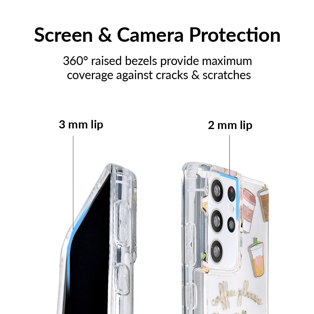 Coffee First Clear Samsung Galaxy Case