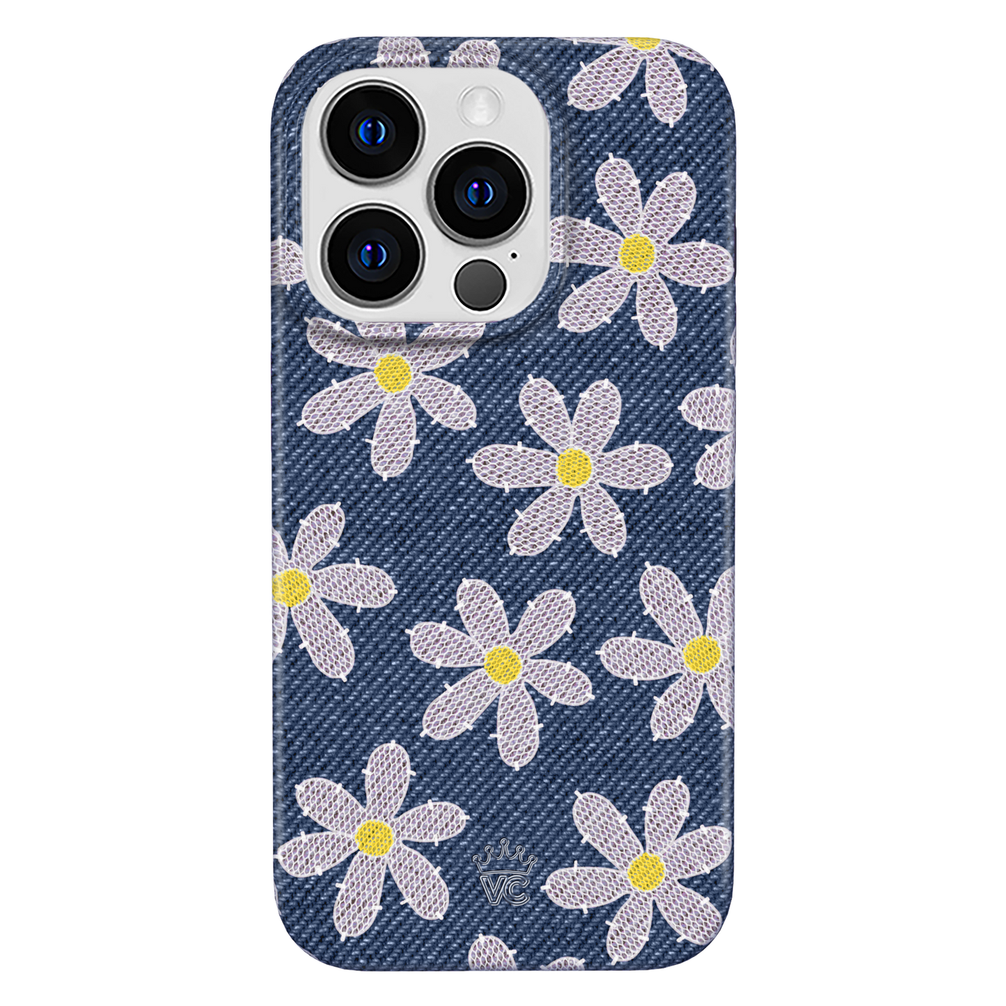 Denim Daisy iPhone Case