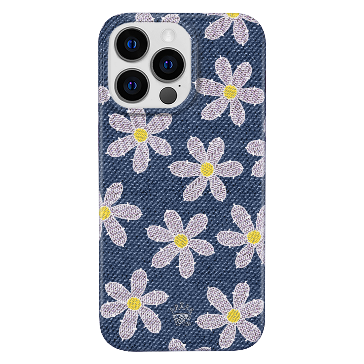 Denim Daisy iPhone Case