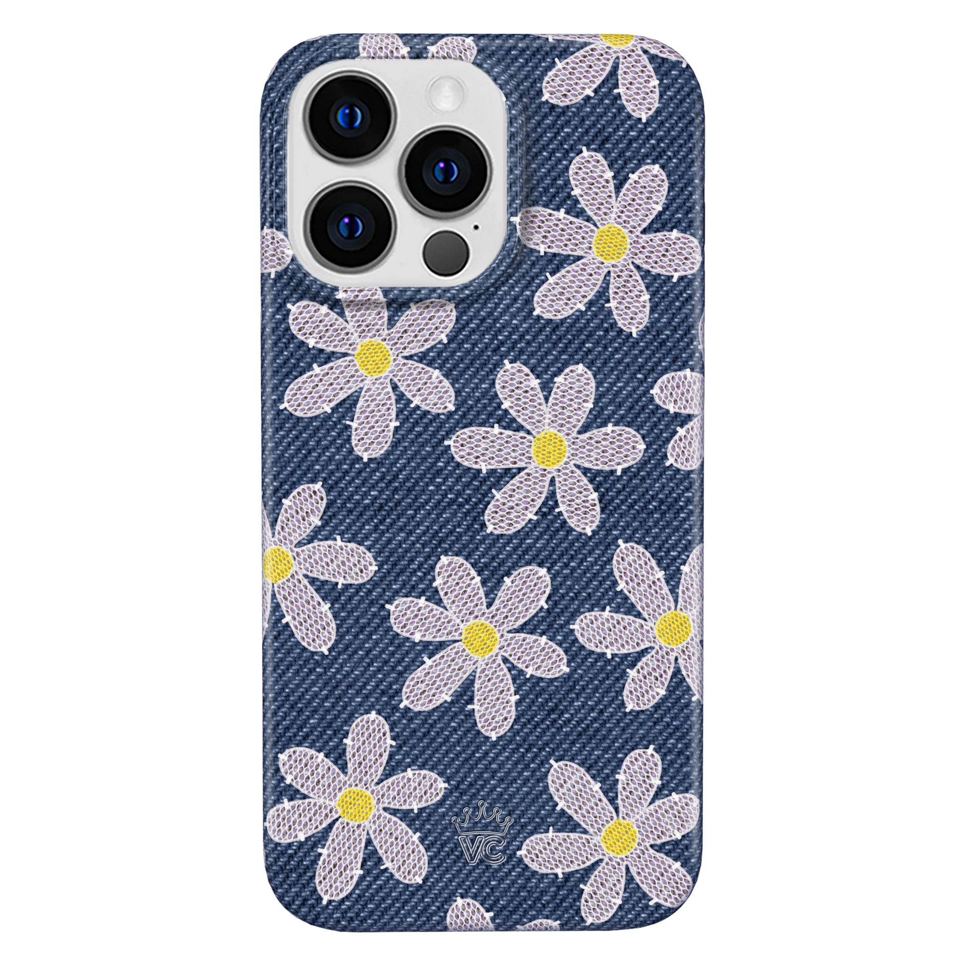 Denim Daisy iPhone Case