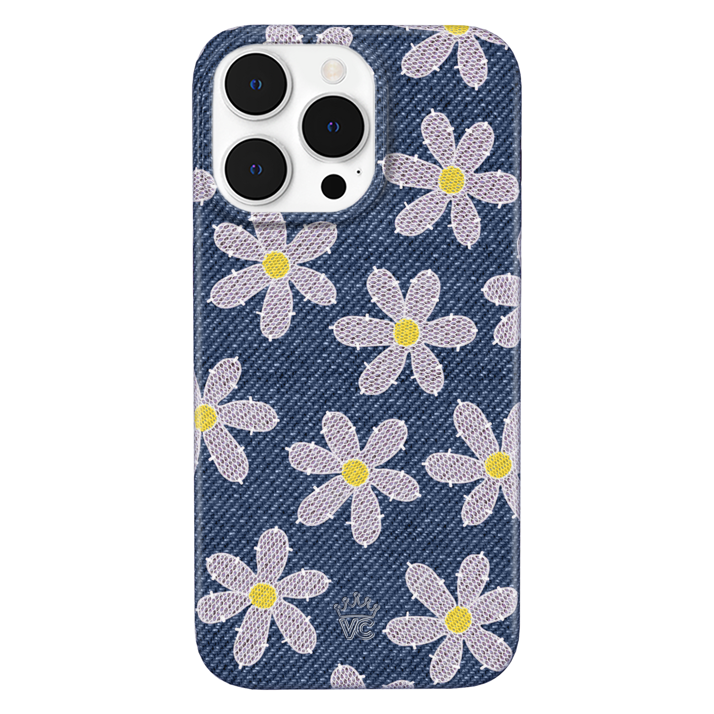Denim Daisy iPhone Case