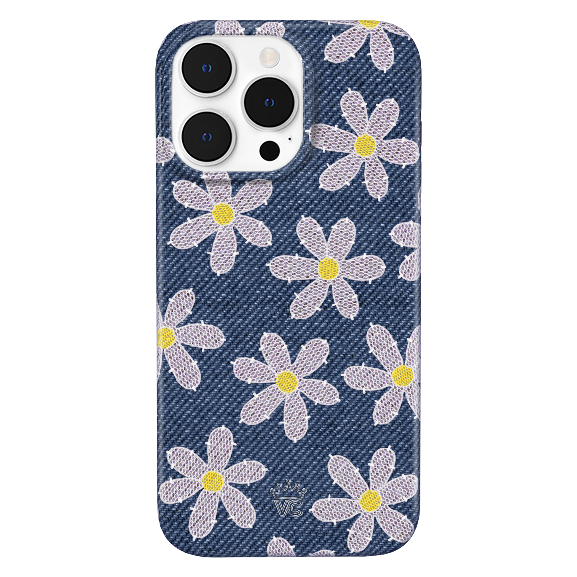 Denim Daisy iPhone Case
