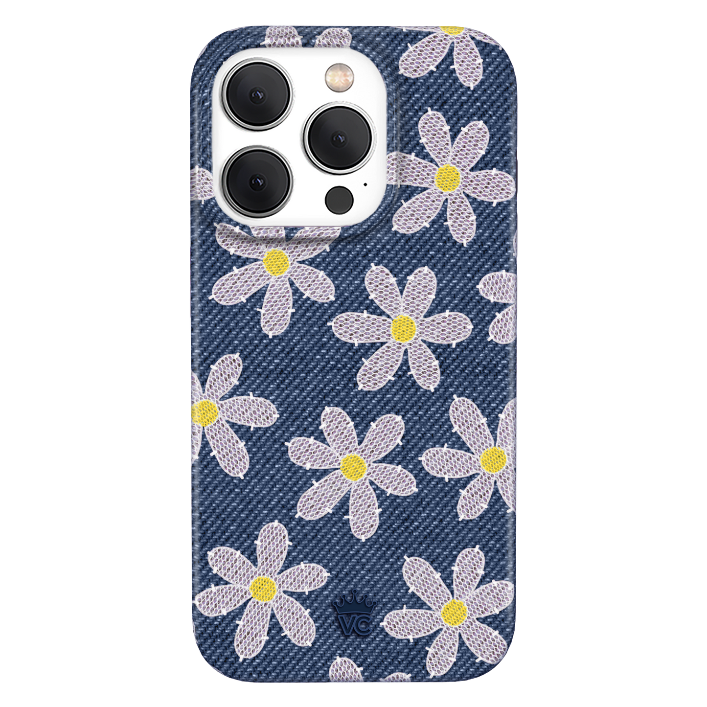 Denim Daisy iPhone Case